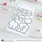 Mama Elephant Anniversary Celebration Creative Cuts Steel Dies