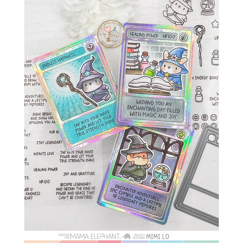 Mama Elephant Artist Trading Card Creative Cuts Steel Dies cute cards