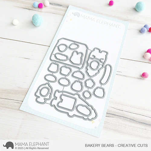Mama Elephant Bakery Bears Clear Stamp and Die Set product image 2