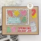 Mama Elephant Baking Spirits Bright Clear Stamps cookies with sprinkles card