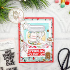 Mama Elephant Baking Spirits Bright Clear Stamps happy holidays card