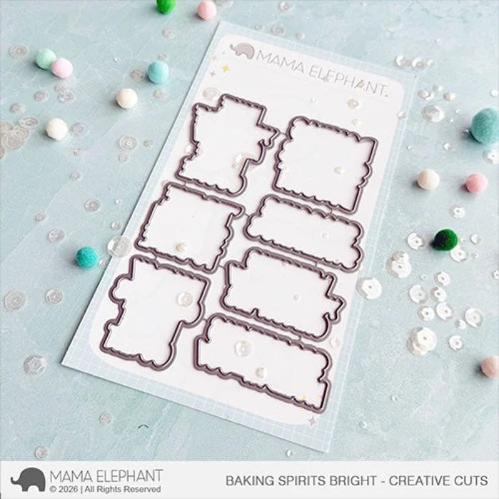Mama Elephant Baking Spirits Bright Creative Cuts Steel Dies