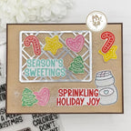 Mama Elephant Baking Spirits Bright Creative Cuts Steel Dies cookies with sprinkles card