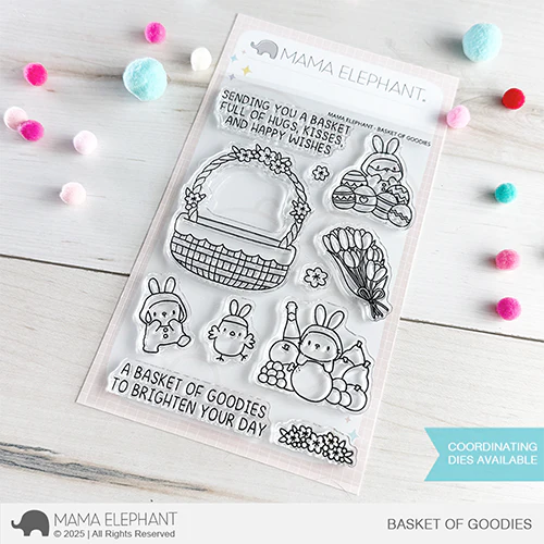 Mama Elephant Basket of Goodies Clear Stamp and Die Set product image 1