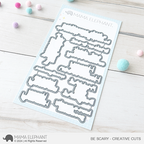 Mama Elephant Be Scary Clear Stamp and Die Set dies