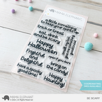 Mama Elephant Be Scary Clear Stamp and Die Set stamps
