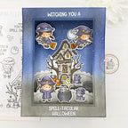 Mama Elephant Bewitched Stamp and Die Set cauldron