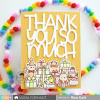 Mama Elephant Big Thank You So Much Creative Cuts Steel Die presents