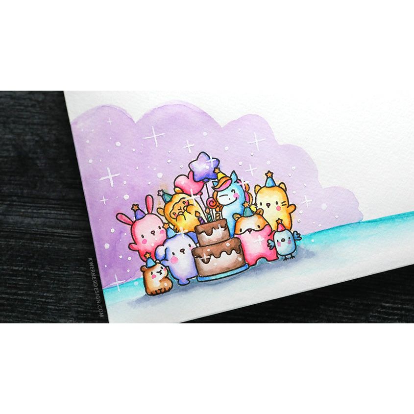 Mama Elephant Birthday Block Clear Stamps envelope | color-code:ALT01
