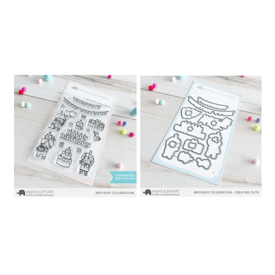 Mama Elephant Birthday Celebration Creative Cuts Steel Dies