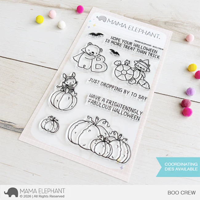 Mama Elephant Boo Crew Clear Stamps
