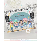Mama Elephant Boy Band Clear Stamp and Die Set stage
