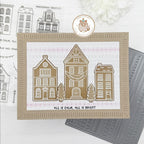 Mama Elephant Bright City Clear Stamp and Die Set happy holidays