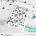 Mama Elephant Build A Potted Plant Clear Stamps
