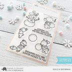 Mama Elephant Build A Snowman Clear Stamps*