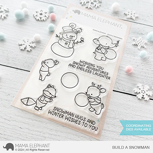 Mama Elephant Build A Snowman Clear Stamps*