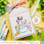 Mama Elephant Build A Snowman Creative Cuts Steel Dies tag
