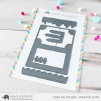 Mama Elephant Cake Gift Card Holder Dies