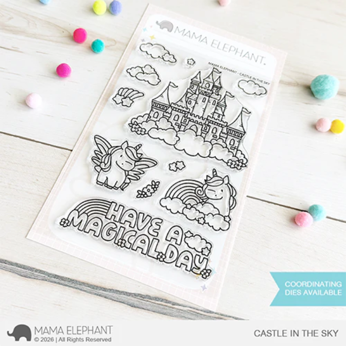 Mama Elephant Castle In The Sky Clear Stamps