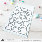 Mama Elephant Celebrating You Clear Stamps and Die Set dies