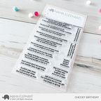 Mama Elephant Cheeky Birthday Clear Stamps