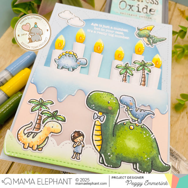 Mama Elephant Cheeky Birthday Clear Stamps candles
