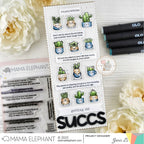 Mama Elephant Cheeky Birthday Clear Stamps succulent