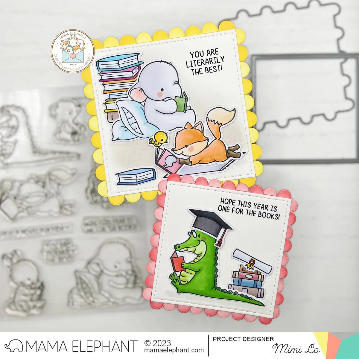 Mama Elephant Combo Square Creative Cuts Steel Dies* croc