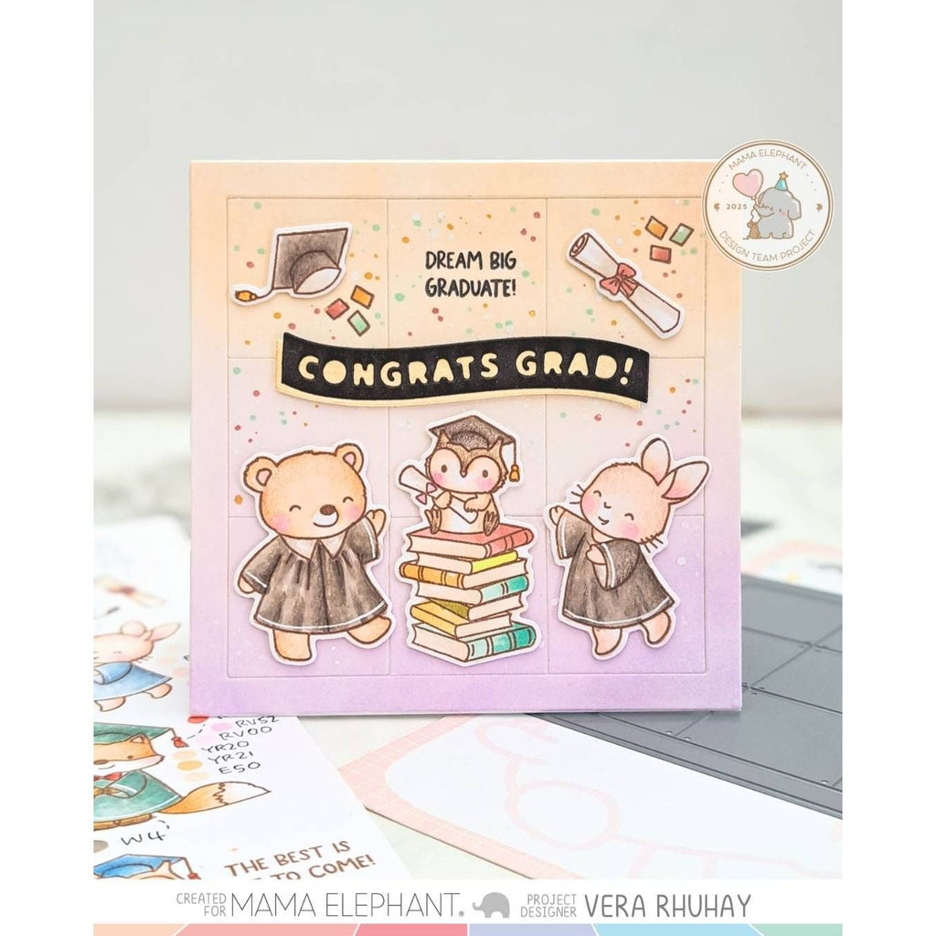 Mama Elephant Congrats Graduate Clear Stamp and Die Set books