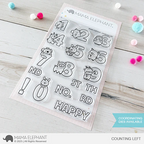 Mama Elephant Counting Left Clear Stamps