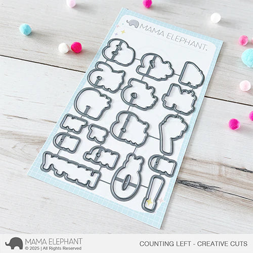 Mama Elephant Counting Left Creative Cuts Steel Dies