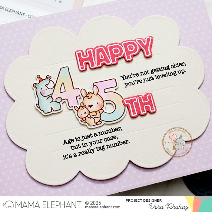 Mama Elephant Counting Left Creative Cuts Steel Dies kangaroo