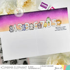 Mama Elephant Counting Right Clear Stamp and Die Set numbers