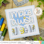 Mama Elephant Counting Right Clear Stamp and Die Set stars