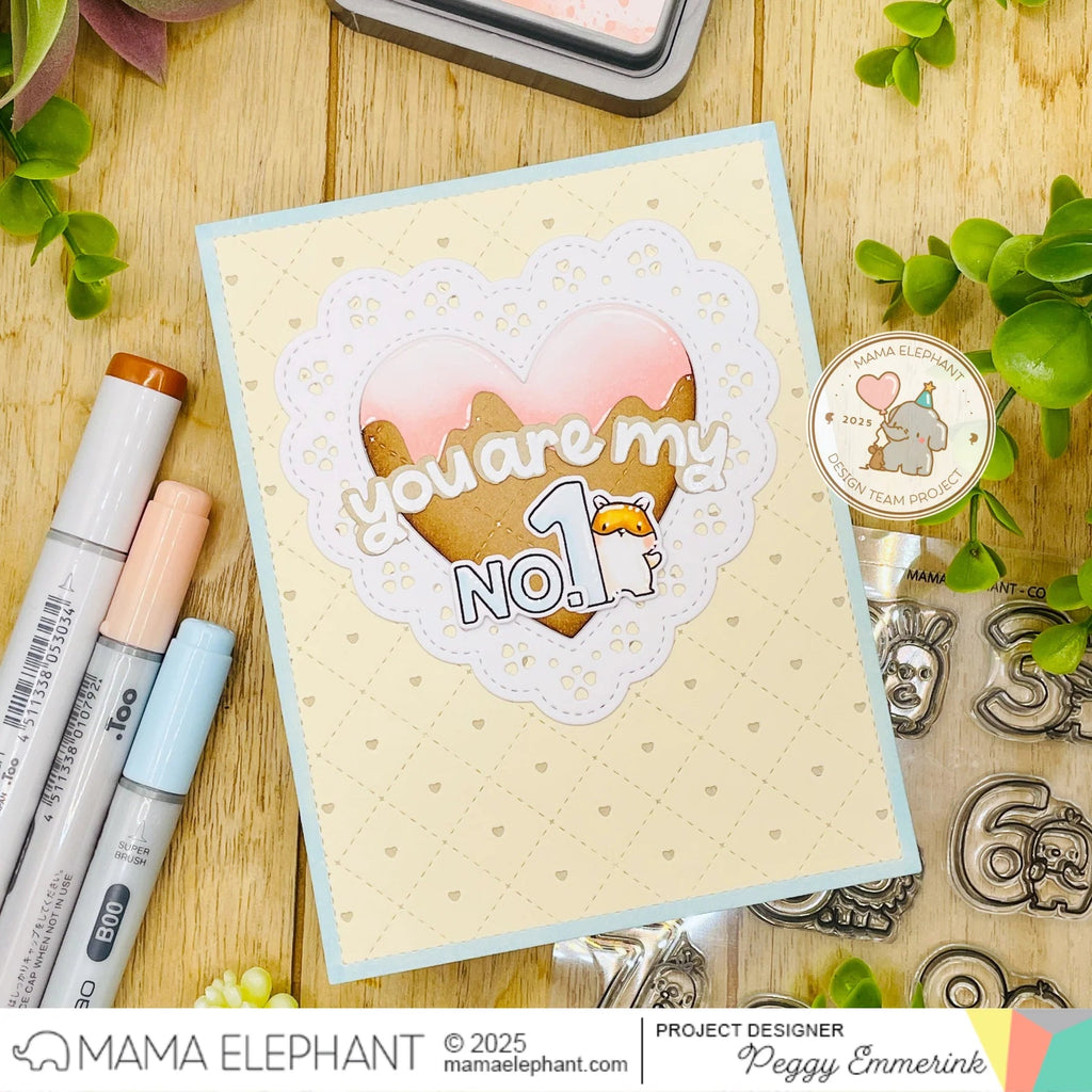 Mama Elephant Counting Right Clear Stamps hamster