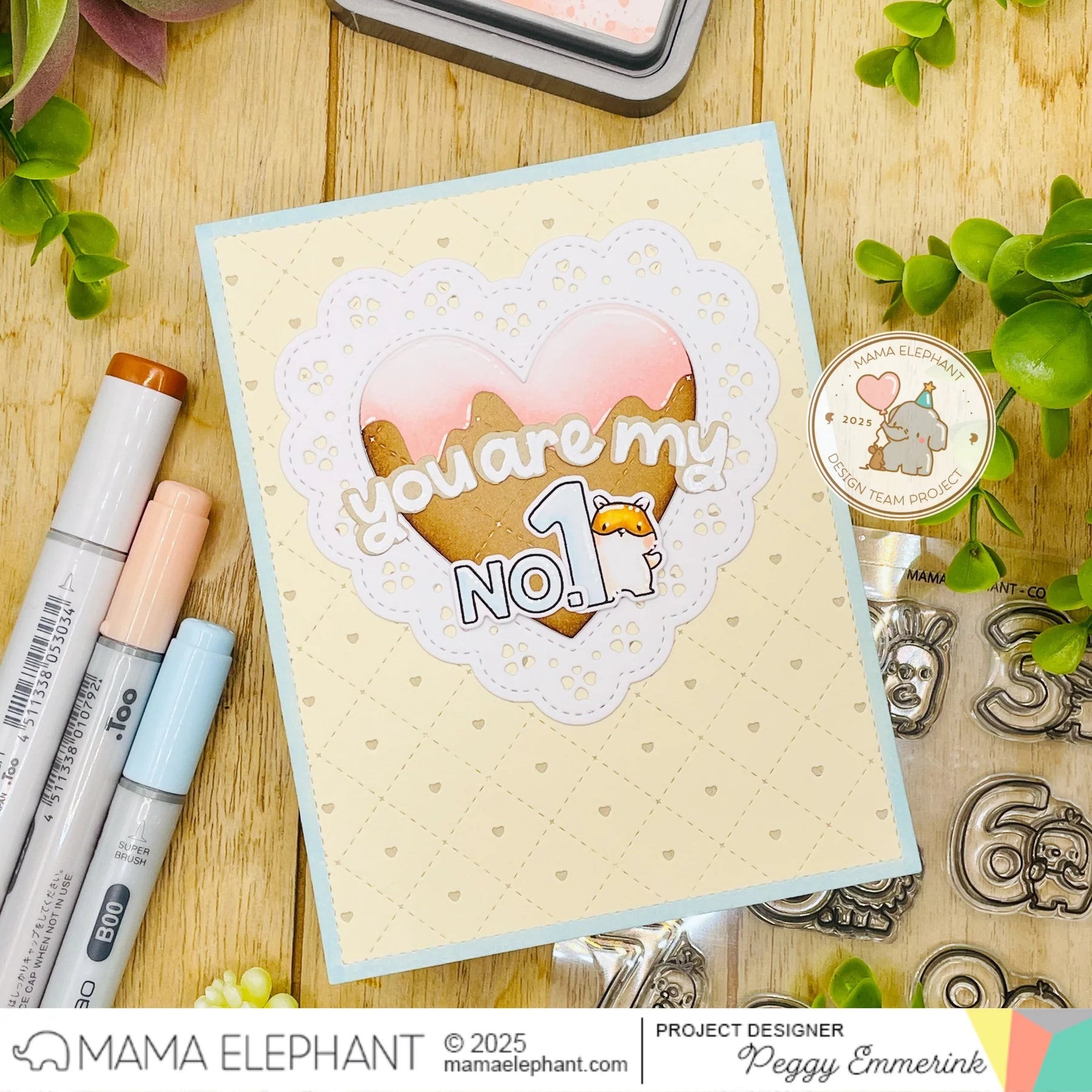 Mama Elephant Counting Right Clear Stamps hamster
