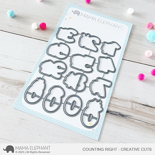 Mama Elephant Counting Right Creative Cuts Steel Dies