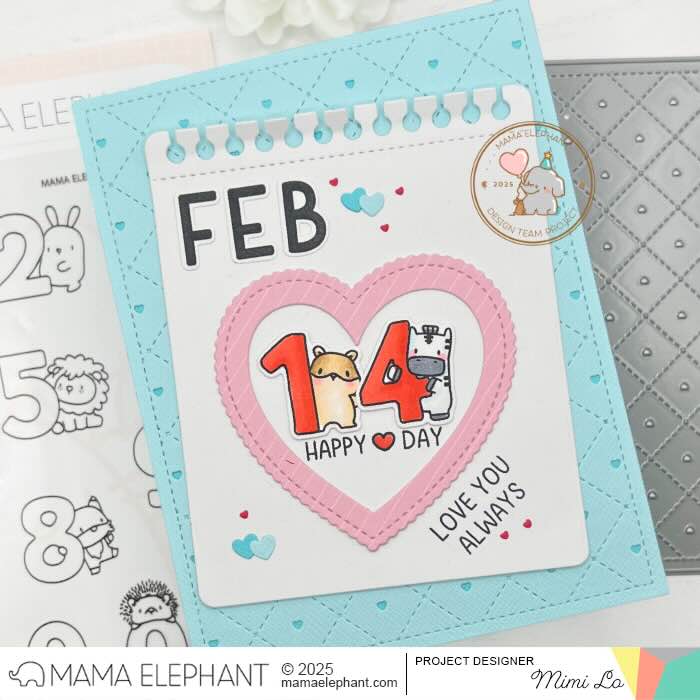Mama Elephant Counting Right Creative Cuts Steel Dies valentines