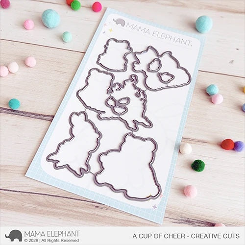 Mama Elephant Cup of Cheer Clear Stamp and Die Set product image 2