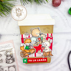 Mama Elephant Cup of Cheer Creative Cuts Steel Dies coffee cup gift card holder