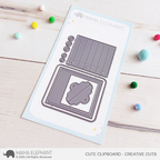 Mama Elephant Cute Clipboard Creative Cuts Steel Dies