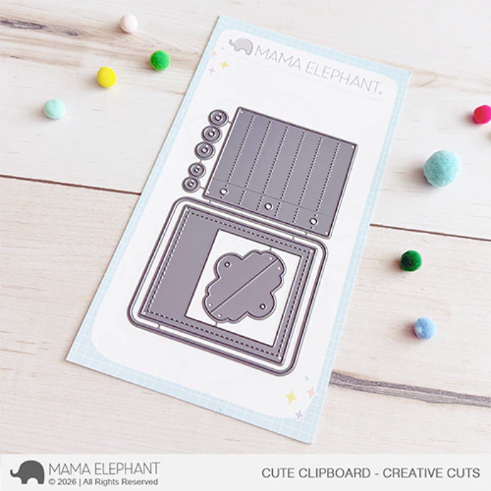 Mama Elephant Cute Clipboard Creative Cuts Steel Dies