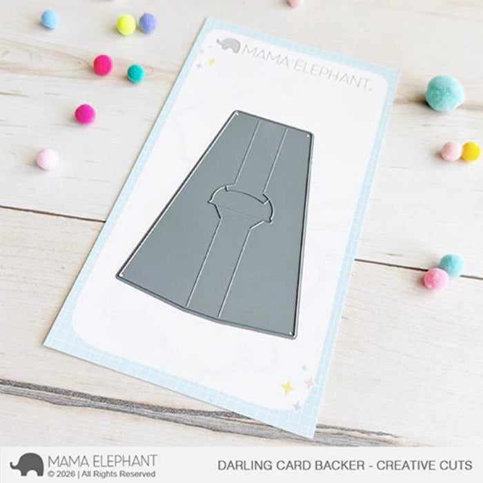 Mama Elephant Darling Card Backer Creative Cuts Steel Die