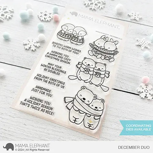 Mama Elephant December Duo Clear Stamps