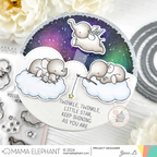 Mama Elephant Deckled Circles Creative Cuts Steel Dies elephants
