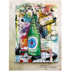 Mama Elephant Deckled Frames Creative Cuts Steel Dies bottle with straw card | color-code:ALT04