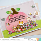 Mama Elephant Deliver Fall Fun Clear Stamp and Die Set pumpkin