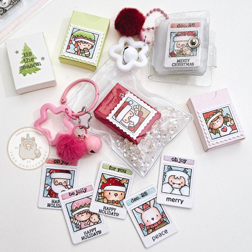Mama Elephant Docket Lil ATC Box Creative Cuts Steel Dies santa