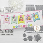 Mama Elephant Docket Lil Banner Creative Cuts Steel Dies birthday banner