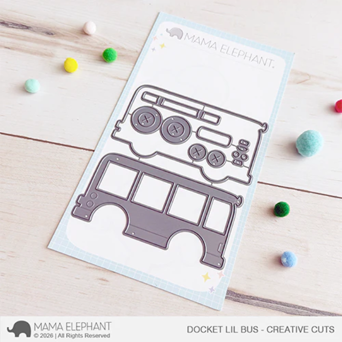 Mama Elephant Docket Lil Bus Creative Cuts Dies